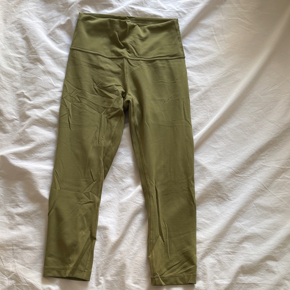 Lululemon Athletica Olive Green Capri Leggings